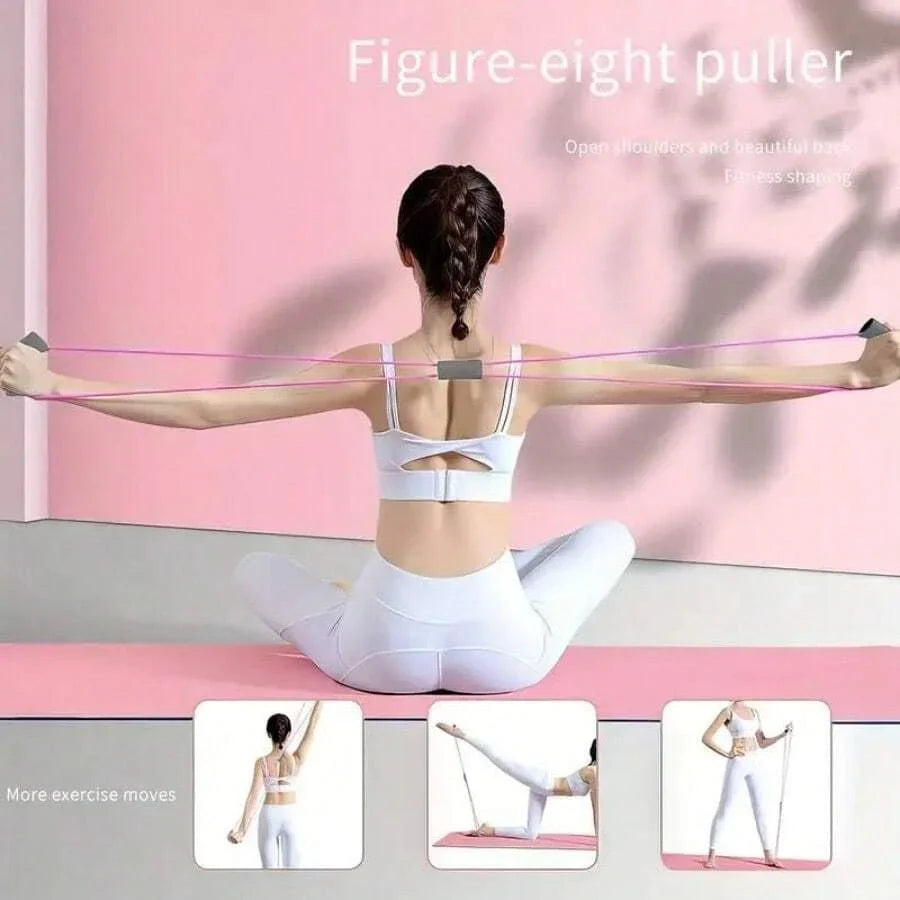 Yoga & Fitness Kit - Non-Slip 6mm Mat, Durable Resistance Tools