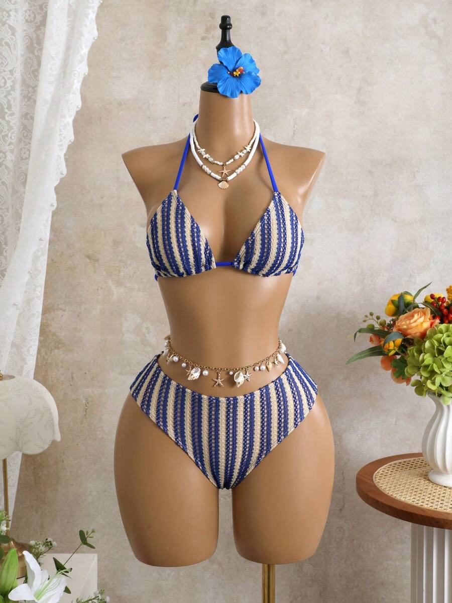 Tie Side Bikini 3-Piece Swimwear For Women
