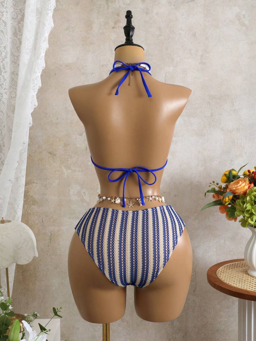 Tie Side Bikini 3-Piece Swimwear For Women