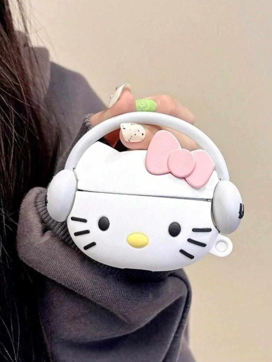 SANRIO Cute Musical KT Cat Bluetooth Earphone Case