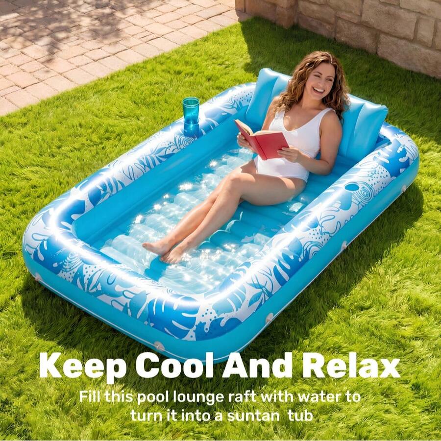 Water Hammock For Adults 4 In 1 Inflatable Pool Float