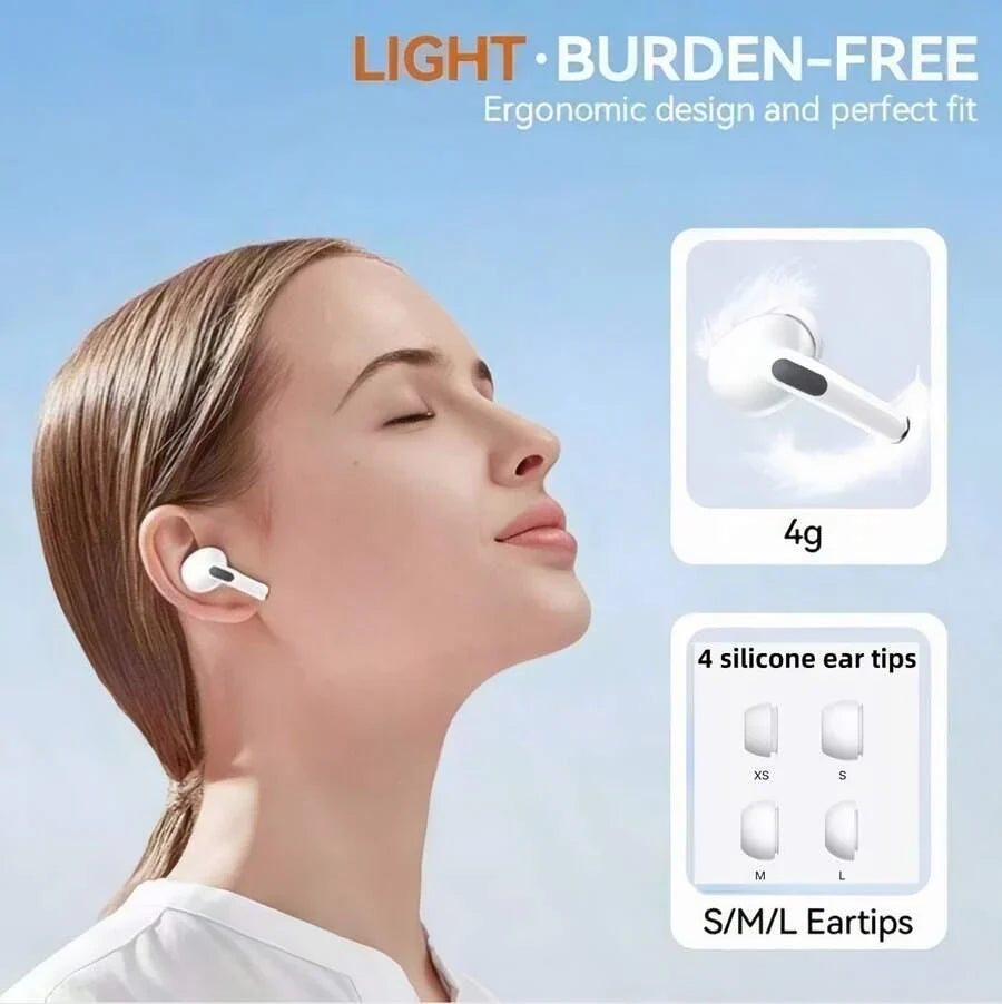 Pro 2 Bluetooth Earphones, Bluetooth 5.3 Wireless Earbuds With Noise Cancelling