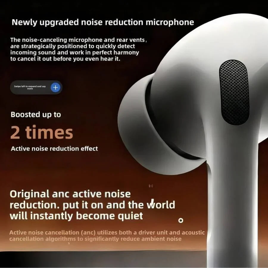 Pro 2 Bluetooth Earphones, Bluetooth 5.3 Wireless Earbuds With Noise Cancelling