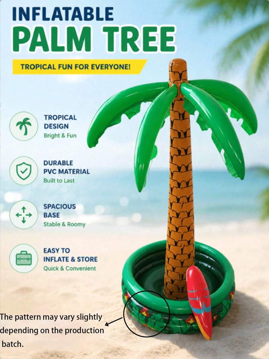 Inflatable Palm Tree Ice Bucket, Coconut Tree Beer Ice Bucket