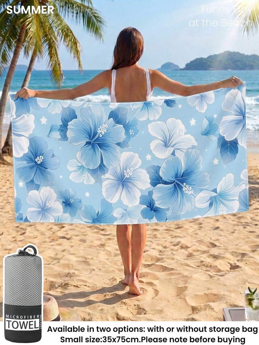 Printed Beach Towel, Flamingo Pattern Swimwear