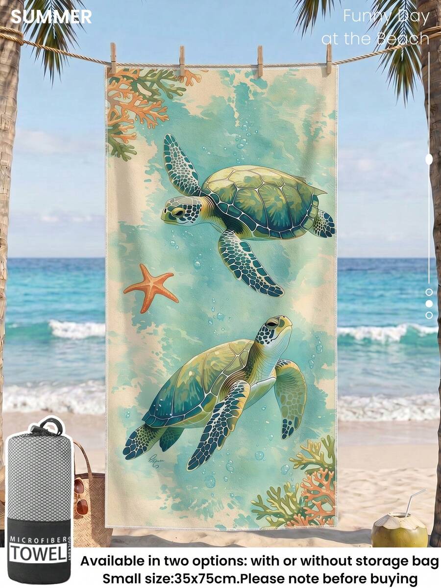 Printed Beach Towel, Flamingo Pattern Swimwear