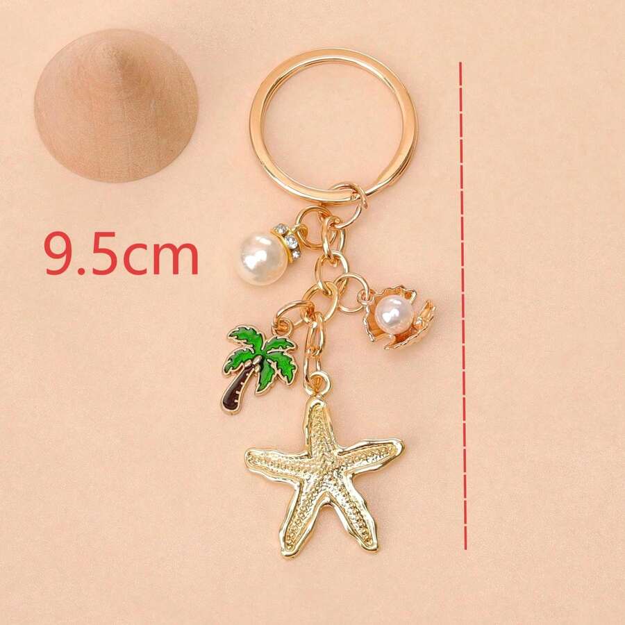 Unisex Marine Animal Keychain Sea Star