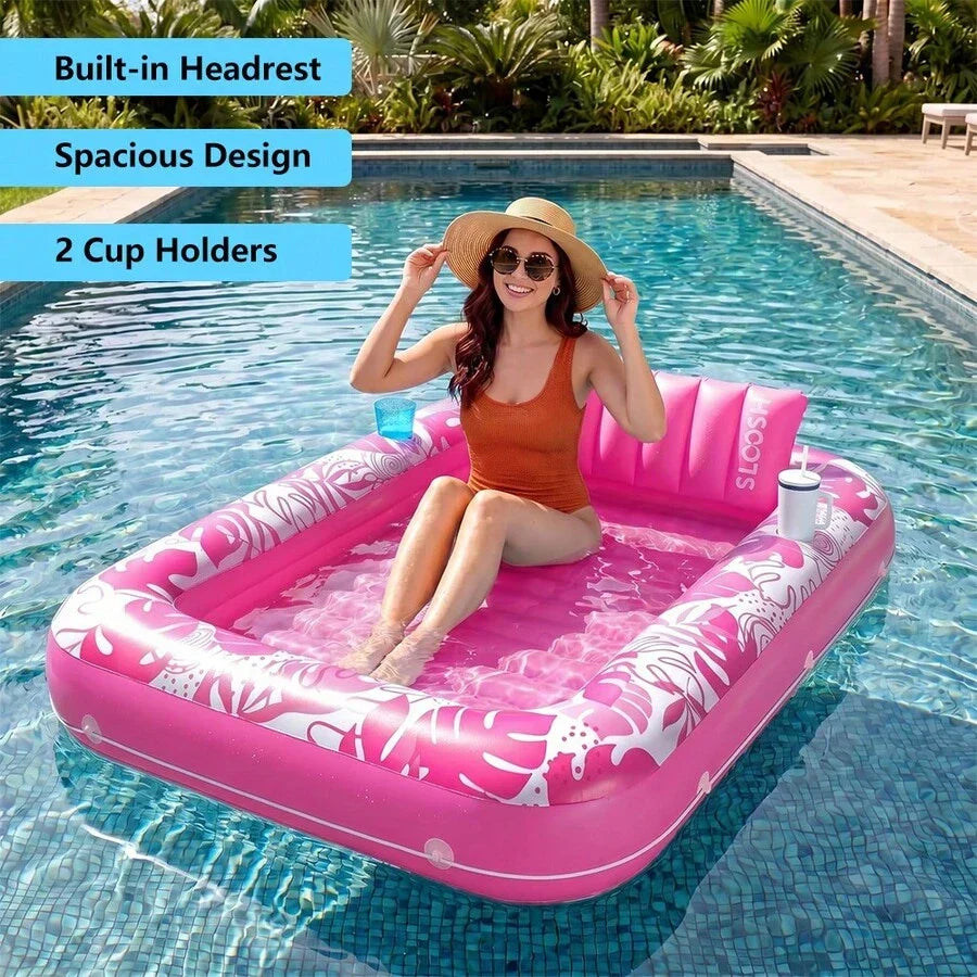 Water Hammock For Adults 4 In 1 Inflatable Pool Float