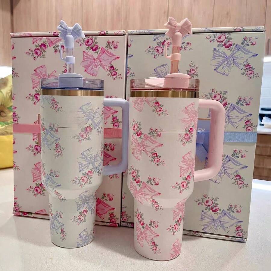 Stanley 40oz Romantic Flowers Printed Tumbler