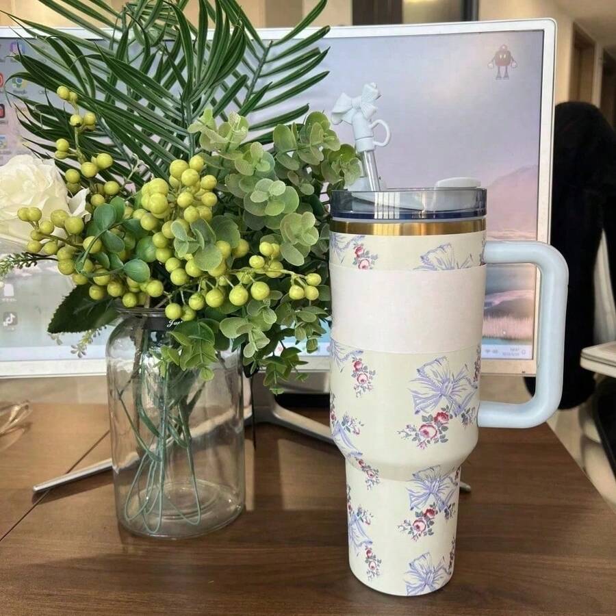 Stanley 40oz Romantic Flowers Printed Tumbler