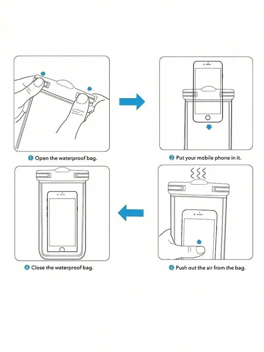 2pcs Waterproof Diving Phone Pouch