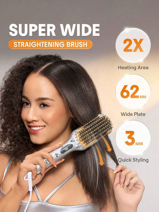 SHEGLAM HAIR Silver Yellow Sleek Chic Triple Grip Straightening