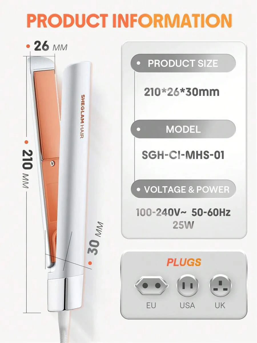 SHEGLAM HAIR Travel Buddy Mini Hair Straightener