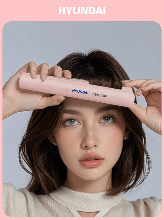 HYUNDAI 2-In-1 Mini Wireless Tourmaline Ceramic Hair Curler