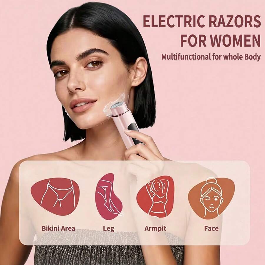 2 In 1 Women Electric Razor & Bikini Trimmer