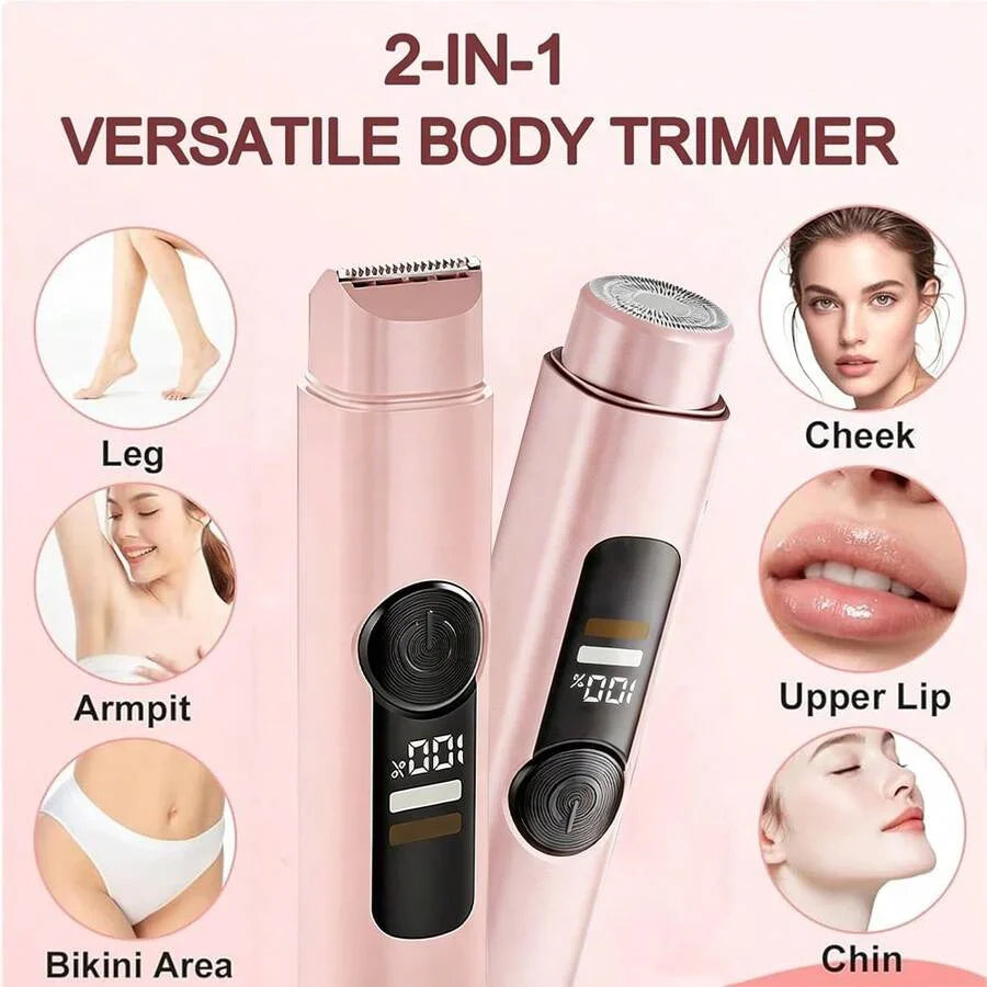 2 In 1 Women Electric Razor & Bikini Trimmer