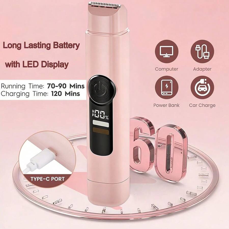 2 In 1 Women Electric Razor & Bikini Trimmer