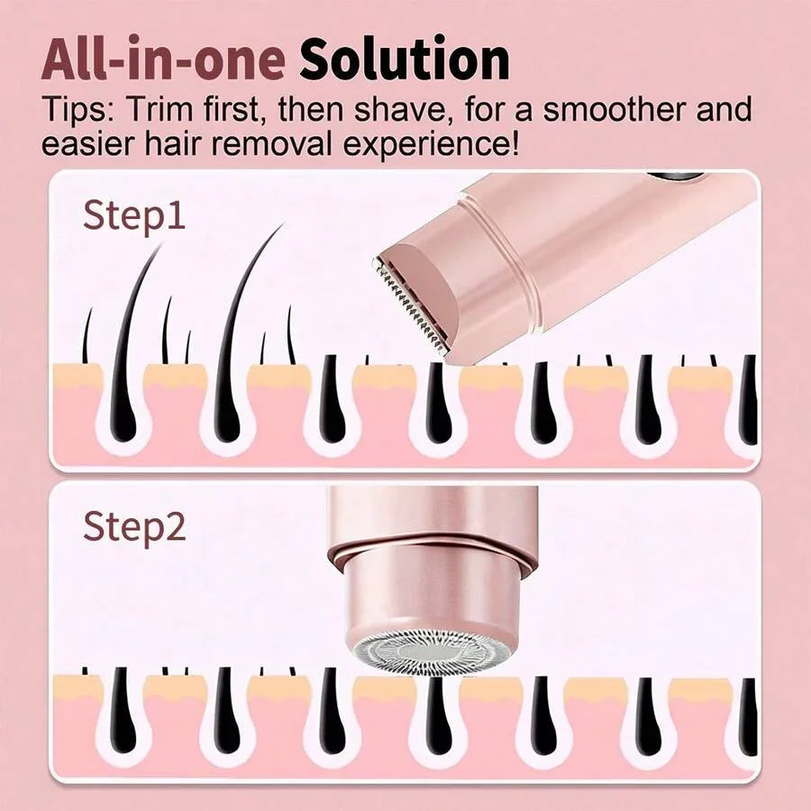 2 In 1 Women Electric Razor & Bikini Trimmer