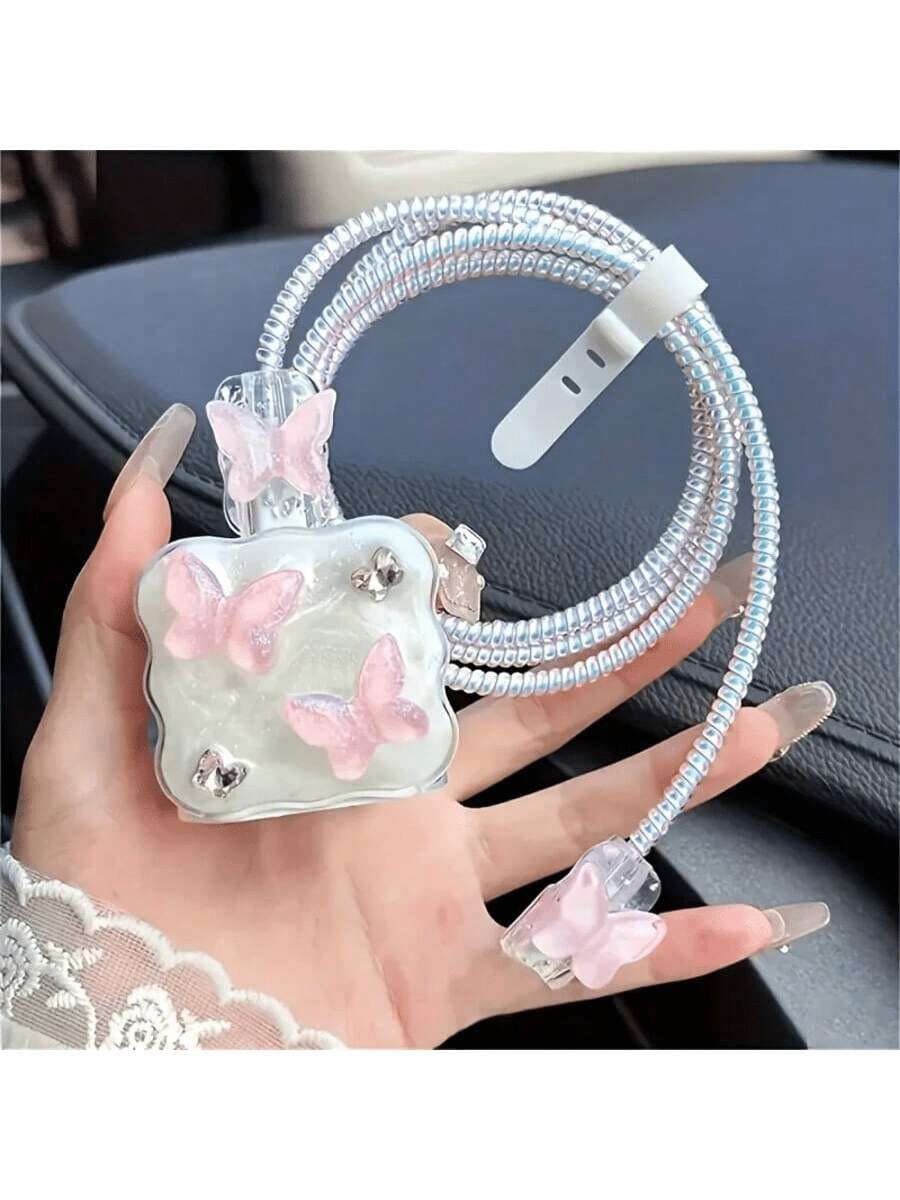 3D Bowknot/Heart/Star Charger Protector Case
