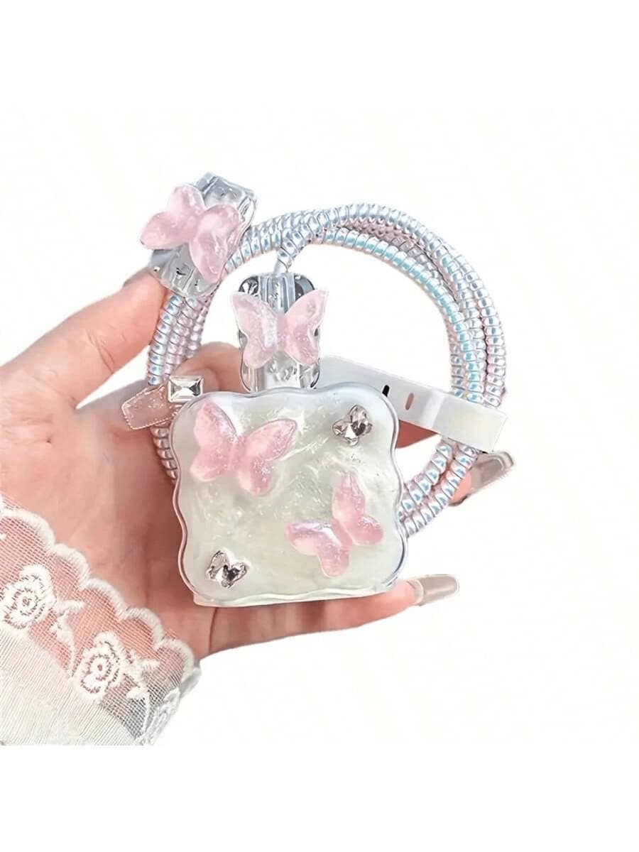 3D Bowknot/Heart/Star Charger Protector Case