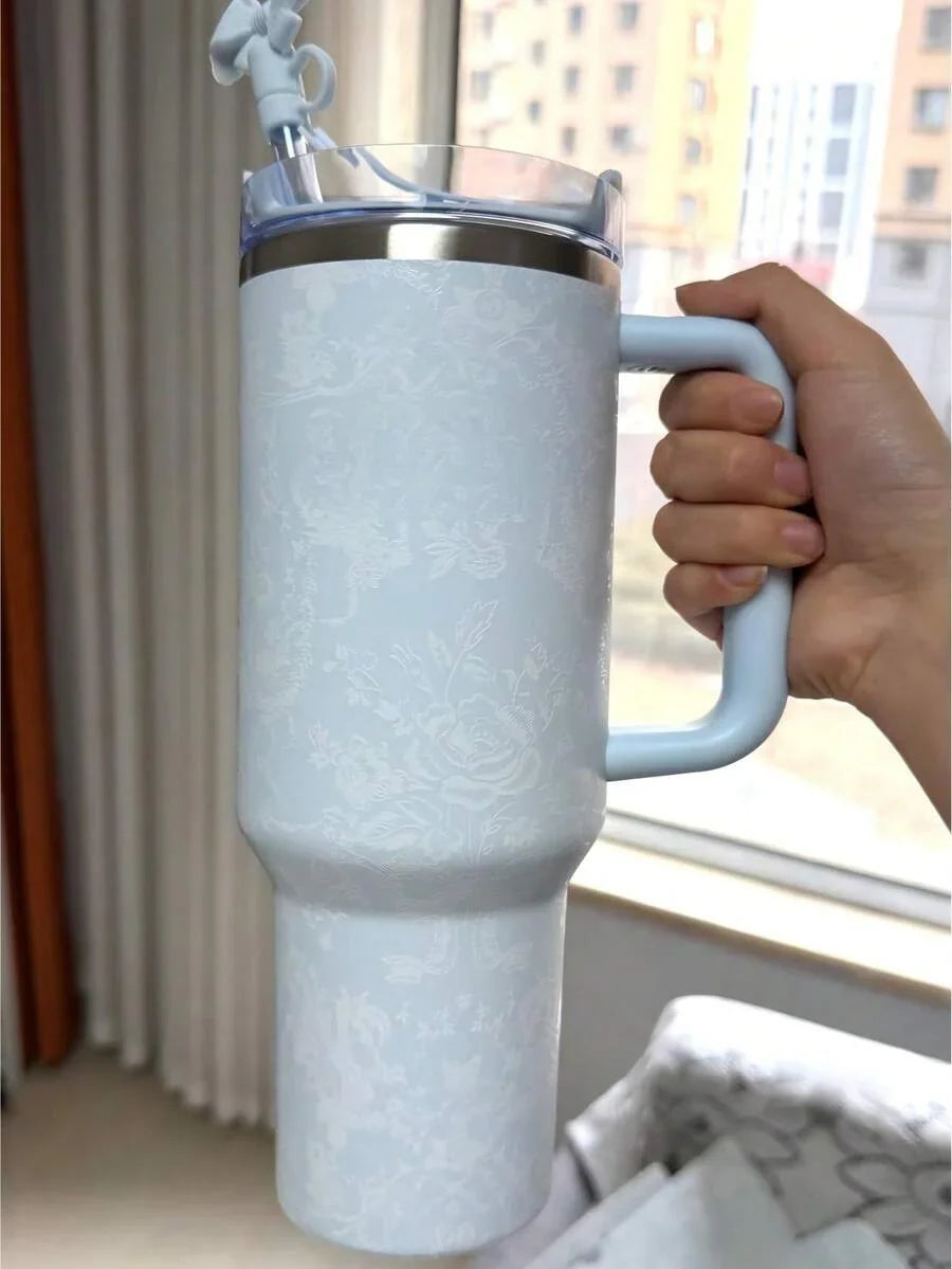 Stanley 40oz Romantic Flowers Printed Tumbler