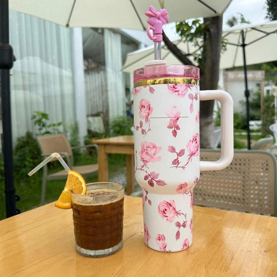 Stanley 40oz Romantic Flowers Printed Tumbler