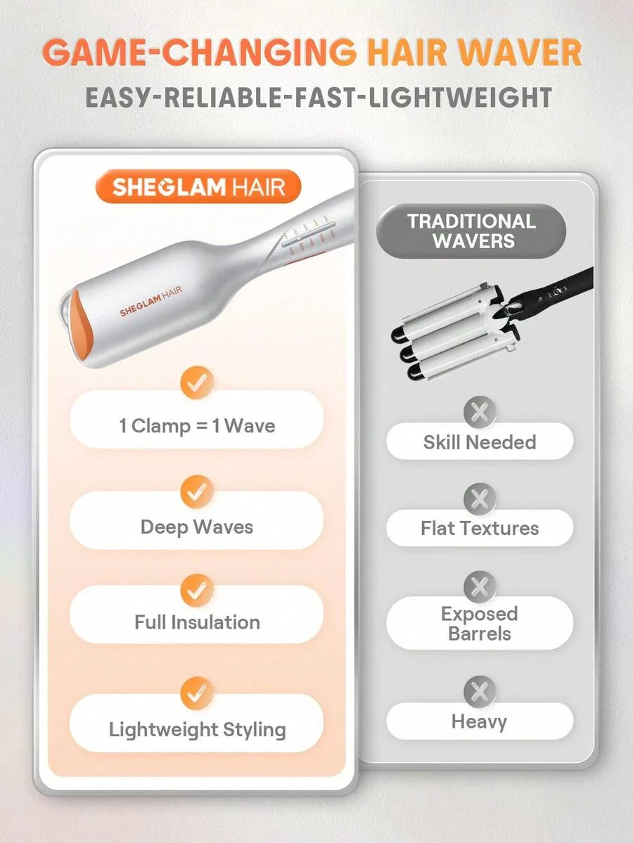 SHEGLAM HAIR Cupid's Charm Beach Babe Hair Waver