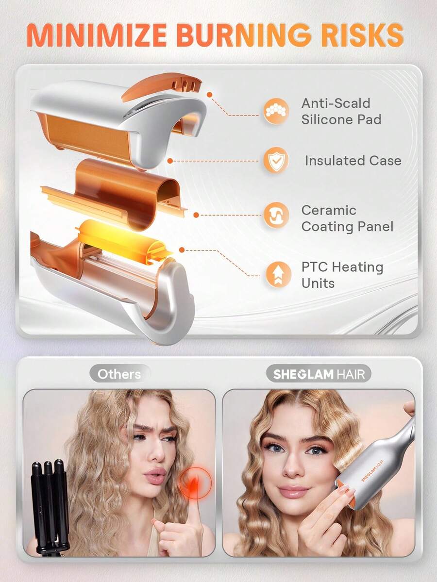 SHEGLAM HAIR Cupid's Charm Beach Babe Hair Waver