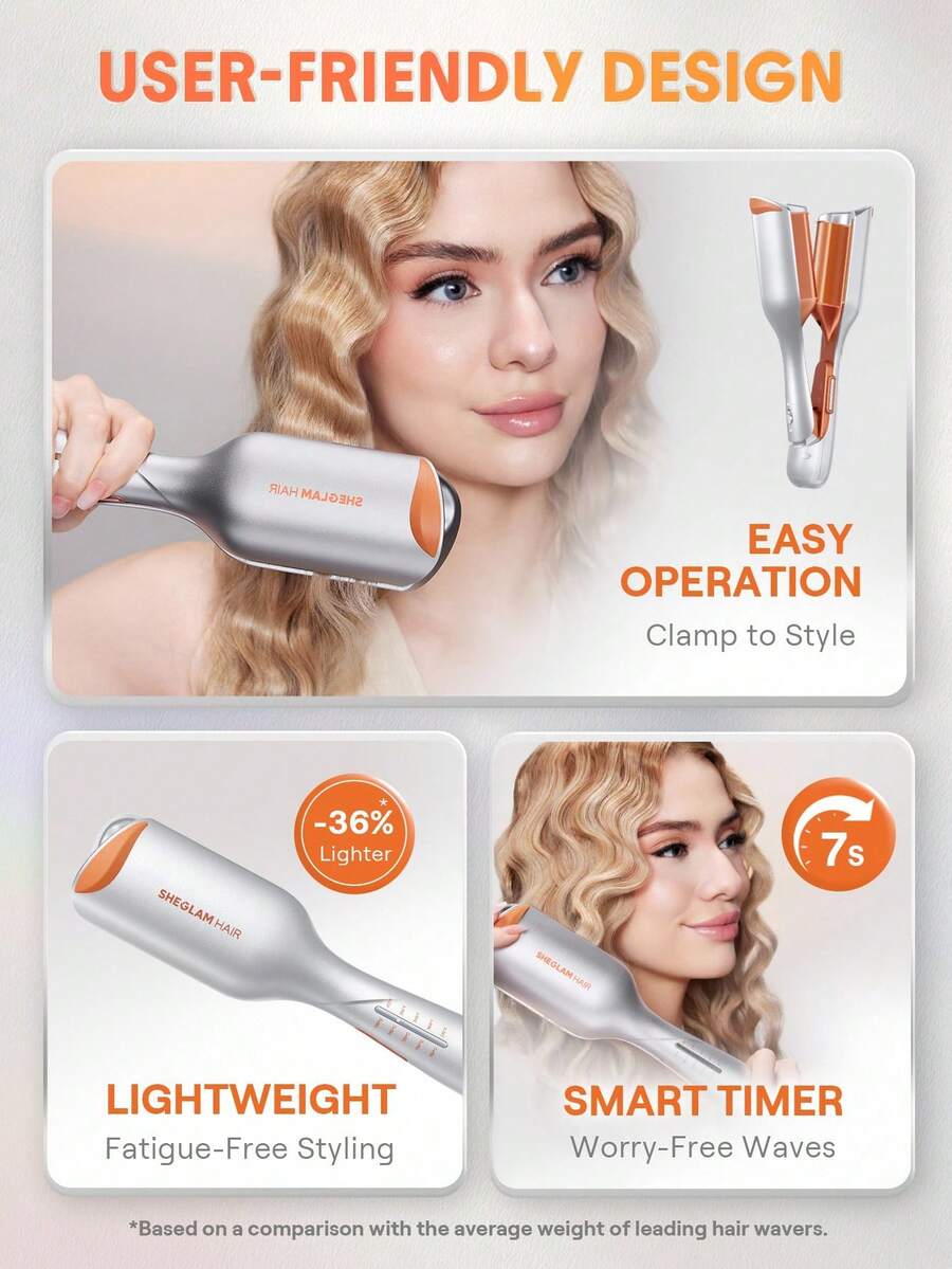 SHEGLAM HAIR Cupid's Charm Beach Babe Hair Waver