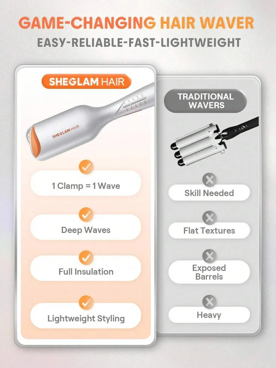 SHEGLAM HAIR Cupid's Charm Beach Babe Hair Waver