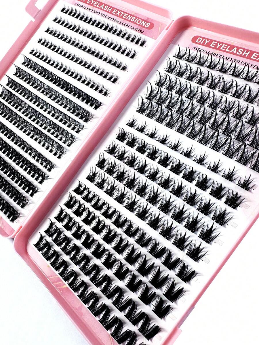 32pcs/10pcs C-Curl Flirty Fairy False Eyelash Clusters