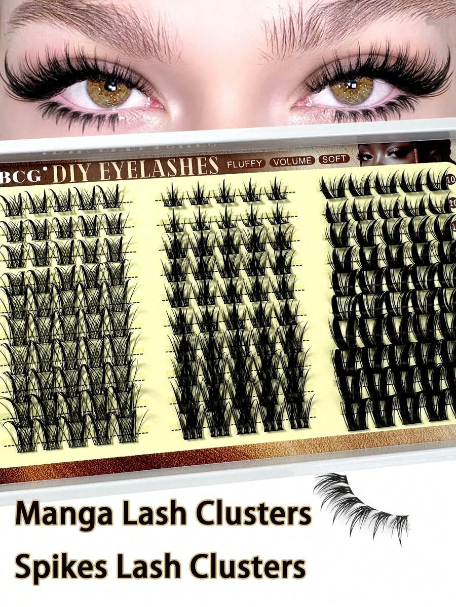 32pcs/10pcs C-Curl Flirty Fairy False Eyelash Clusters