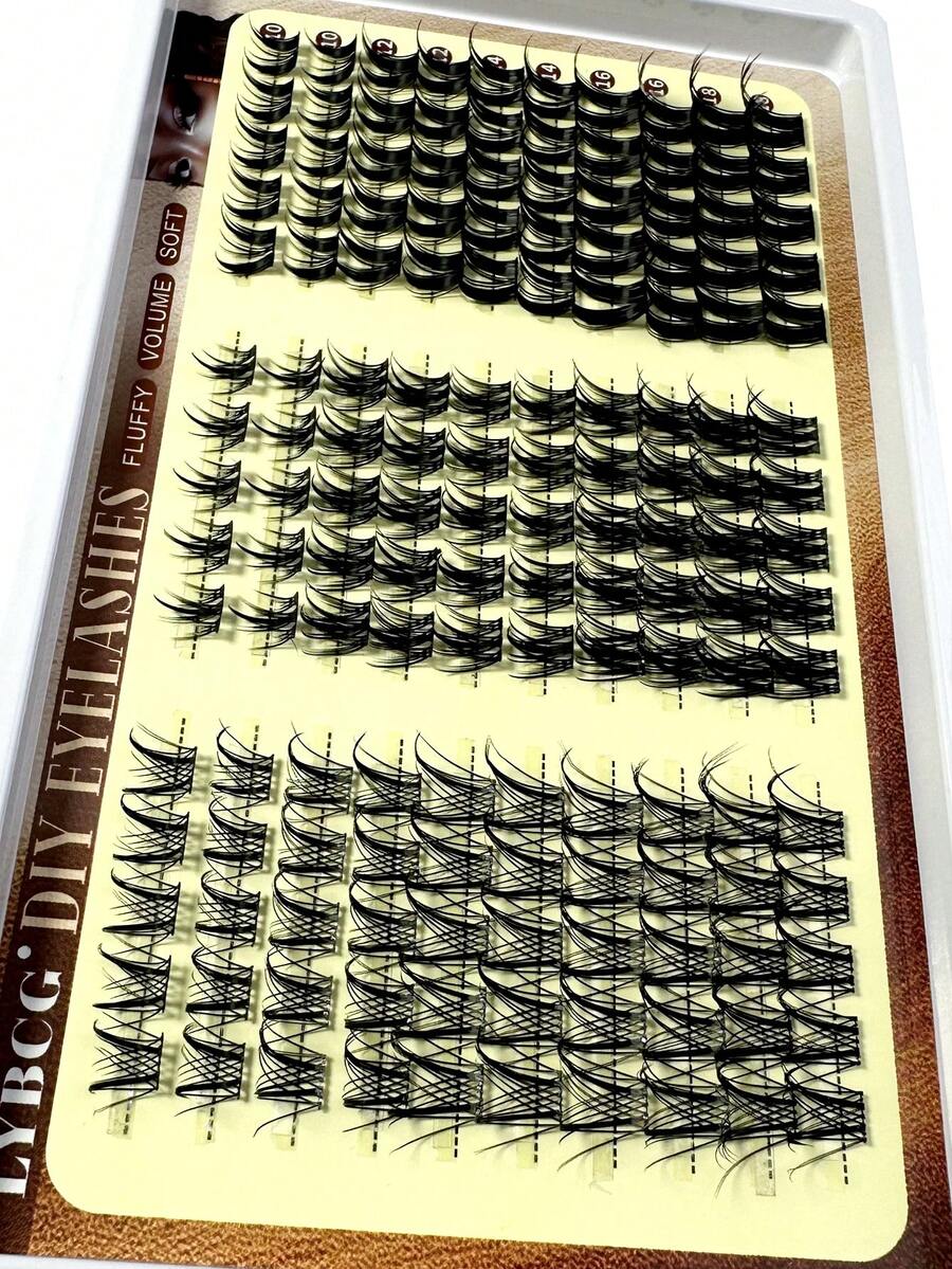 32pcs/10pcs C-Curl Flirty Fairy False Eyelash Clusters