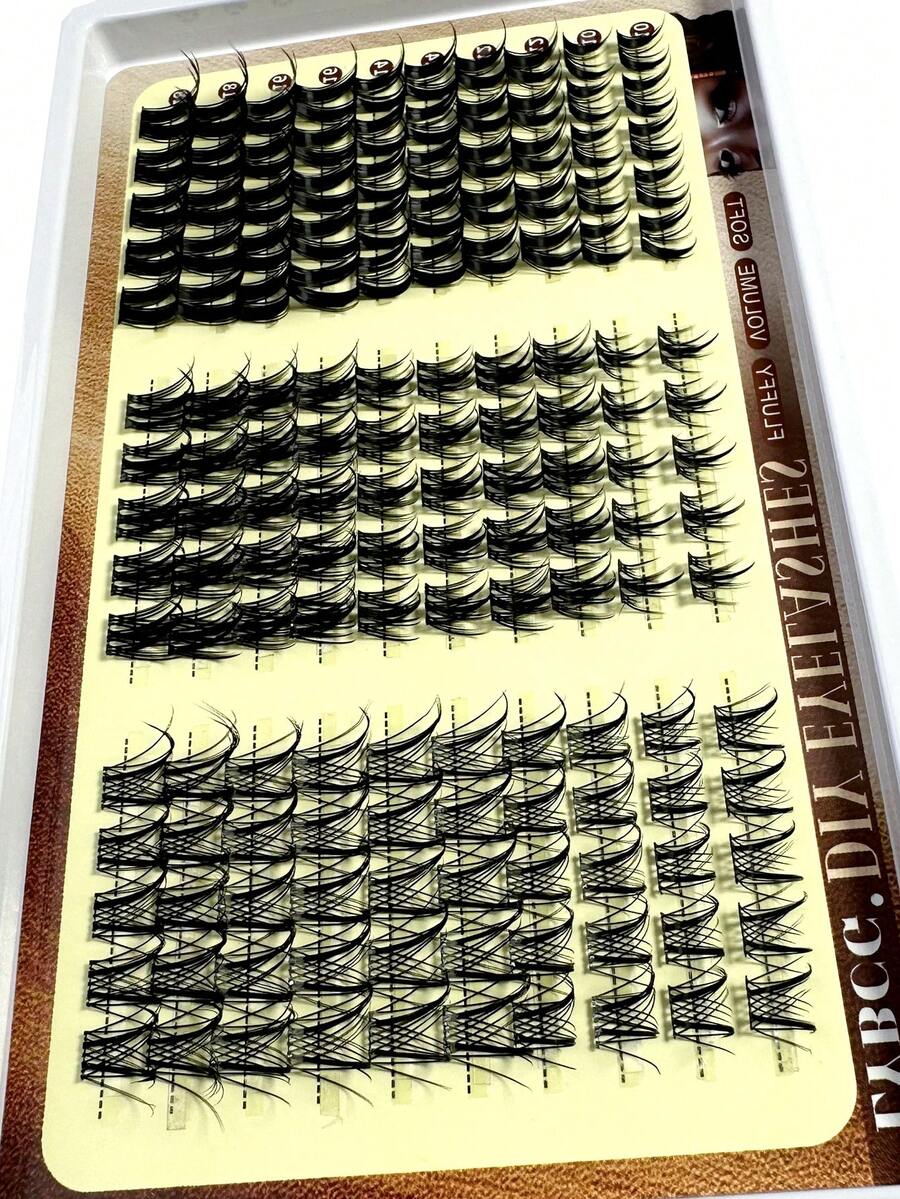 32pcs/10pcs C-Curl Flirty Fairy False Eyelash Clusters