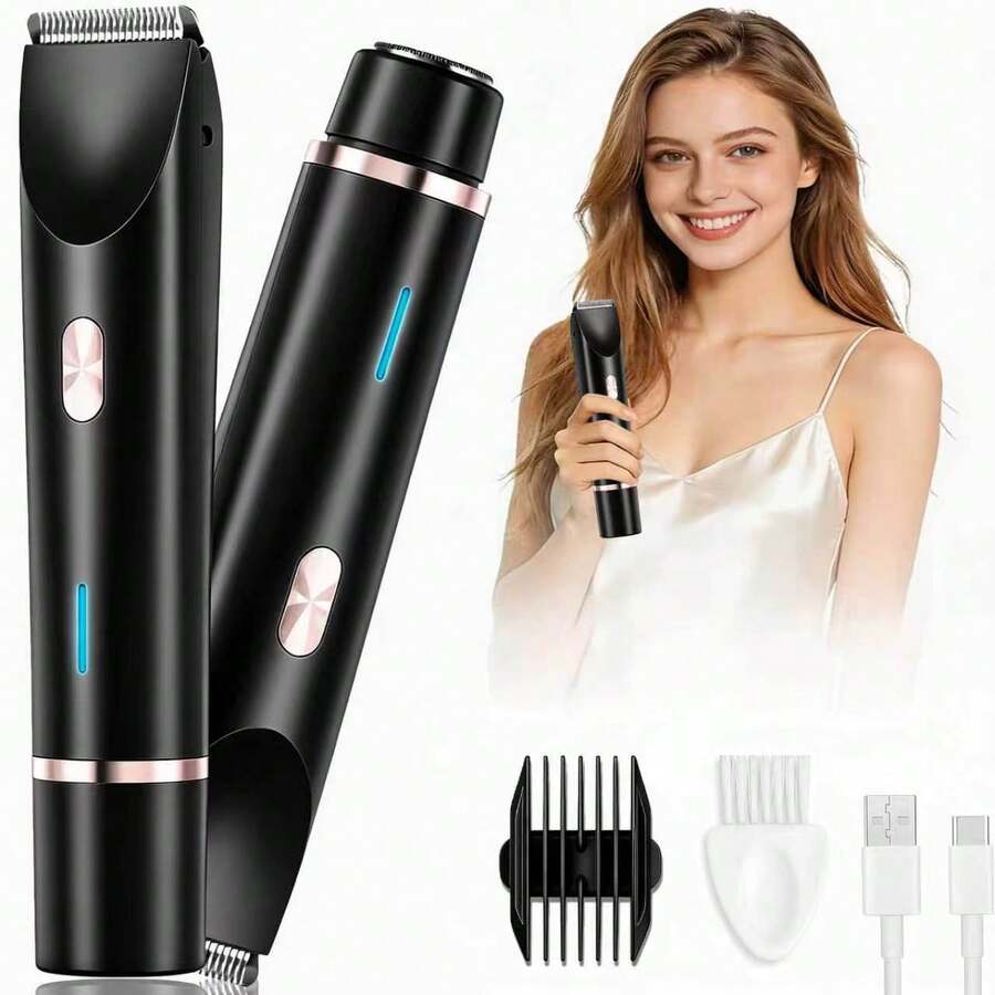 2 In 1 Women Electric Razor & Bikini Trimmer