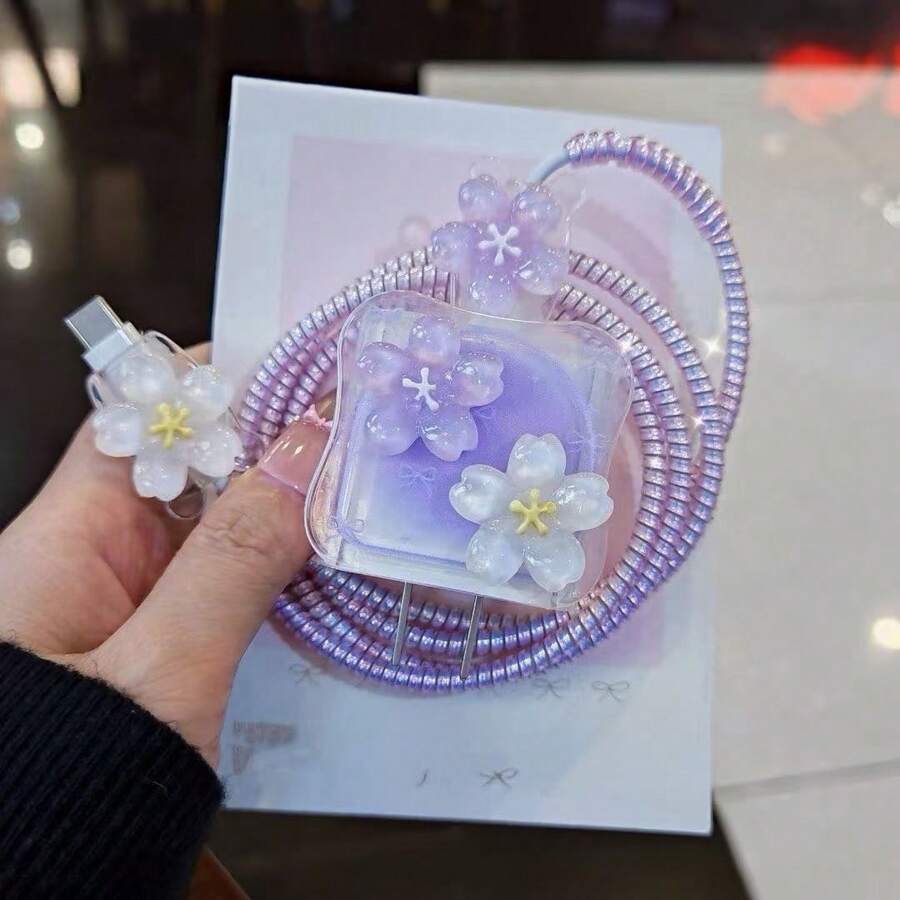 Minimalist Floral Charging Protector Case