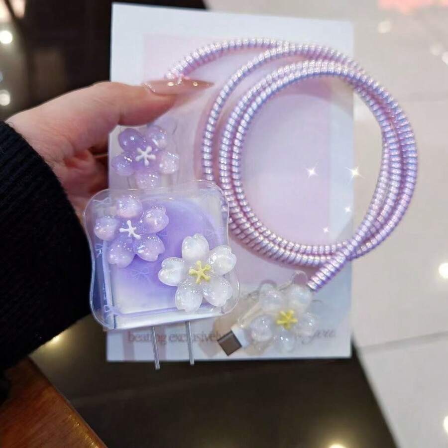 Minimalist Floral Charging Protector Case