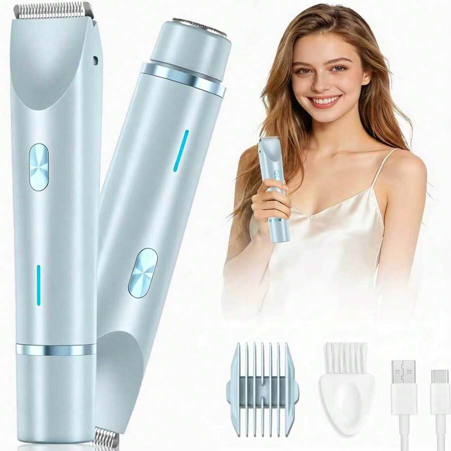 2 In 1 Women Electric Razor & Bikini Trimmer