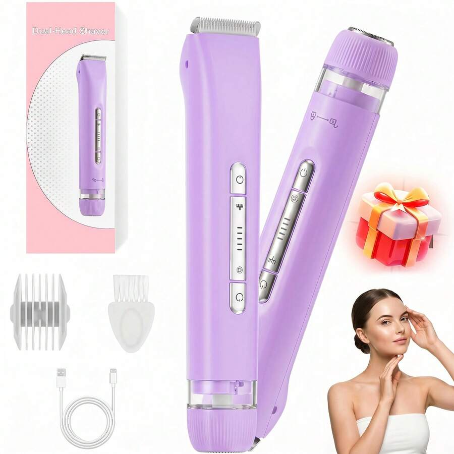 2 In 1 Women Electric Razor & Bikini Trimmer