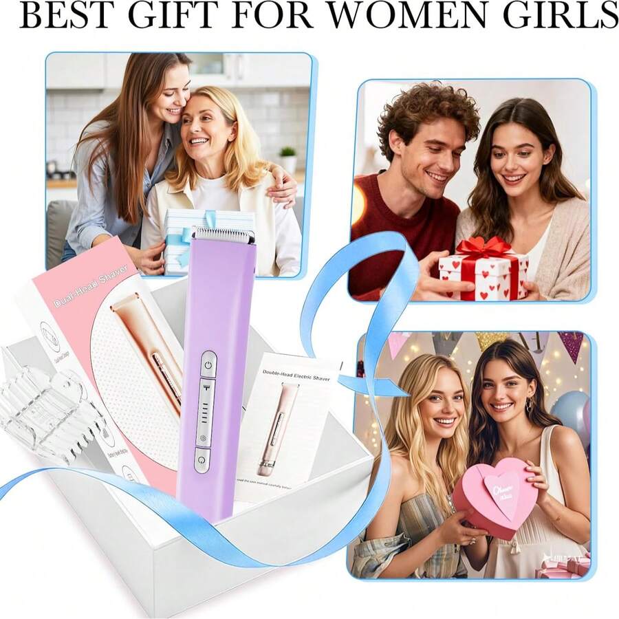 2 In 1 Women Electric Razor & Bikini Trimmer