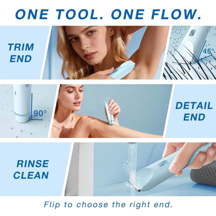2 In 1 Women Electric Razor & Bikini Trimmer