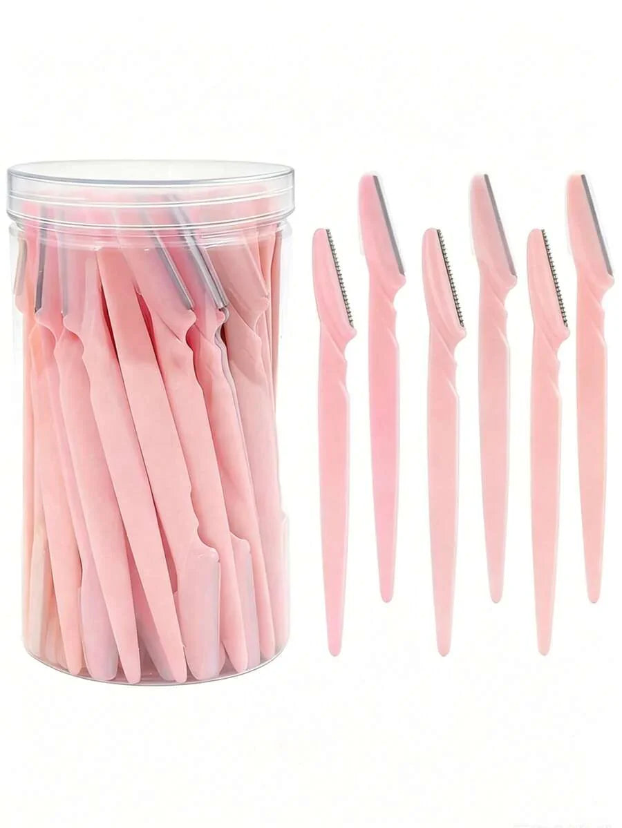 Bottled Eyebrow Razor Set, Includes Storage Box