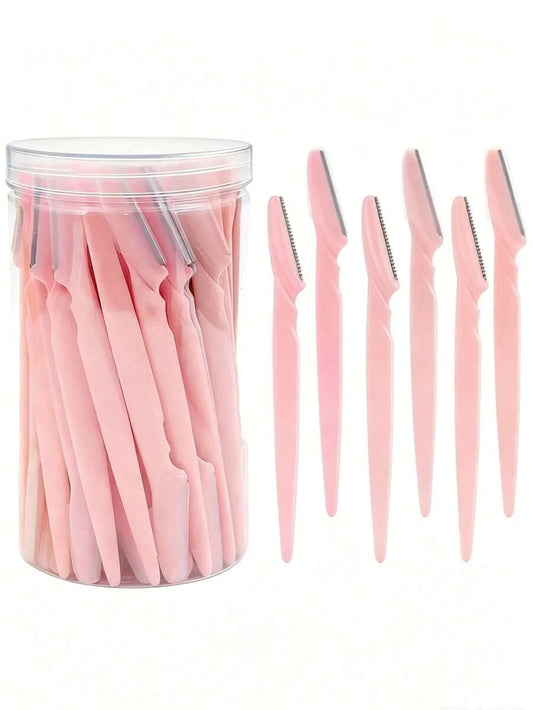 Bottled Eyebrow Razor Set, Includes Storage Box