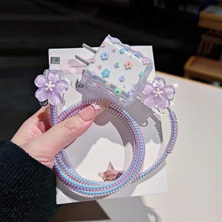 Minimalist Floral Charging Protector Case
