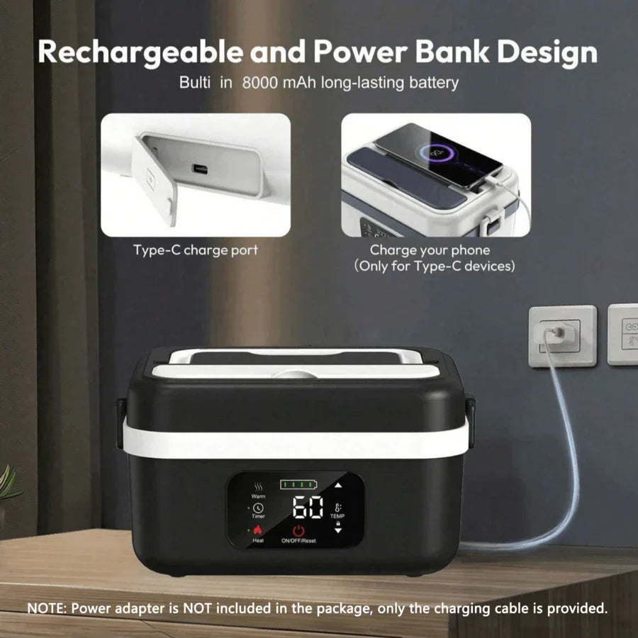 Adult Wireless Electric Heating Lunch Box