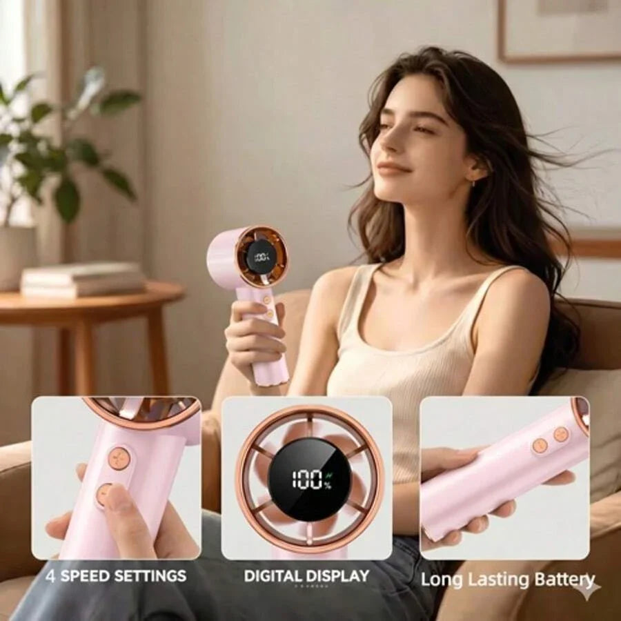 Champagne Summer Portable Handheld Mini Fan