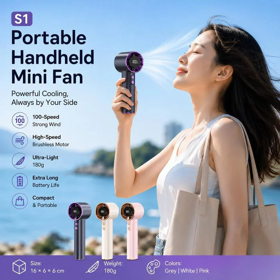 Champagne Summer Portable Handheld Mini Fan