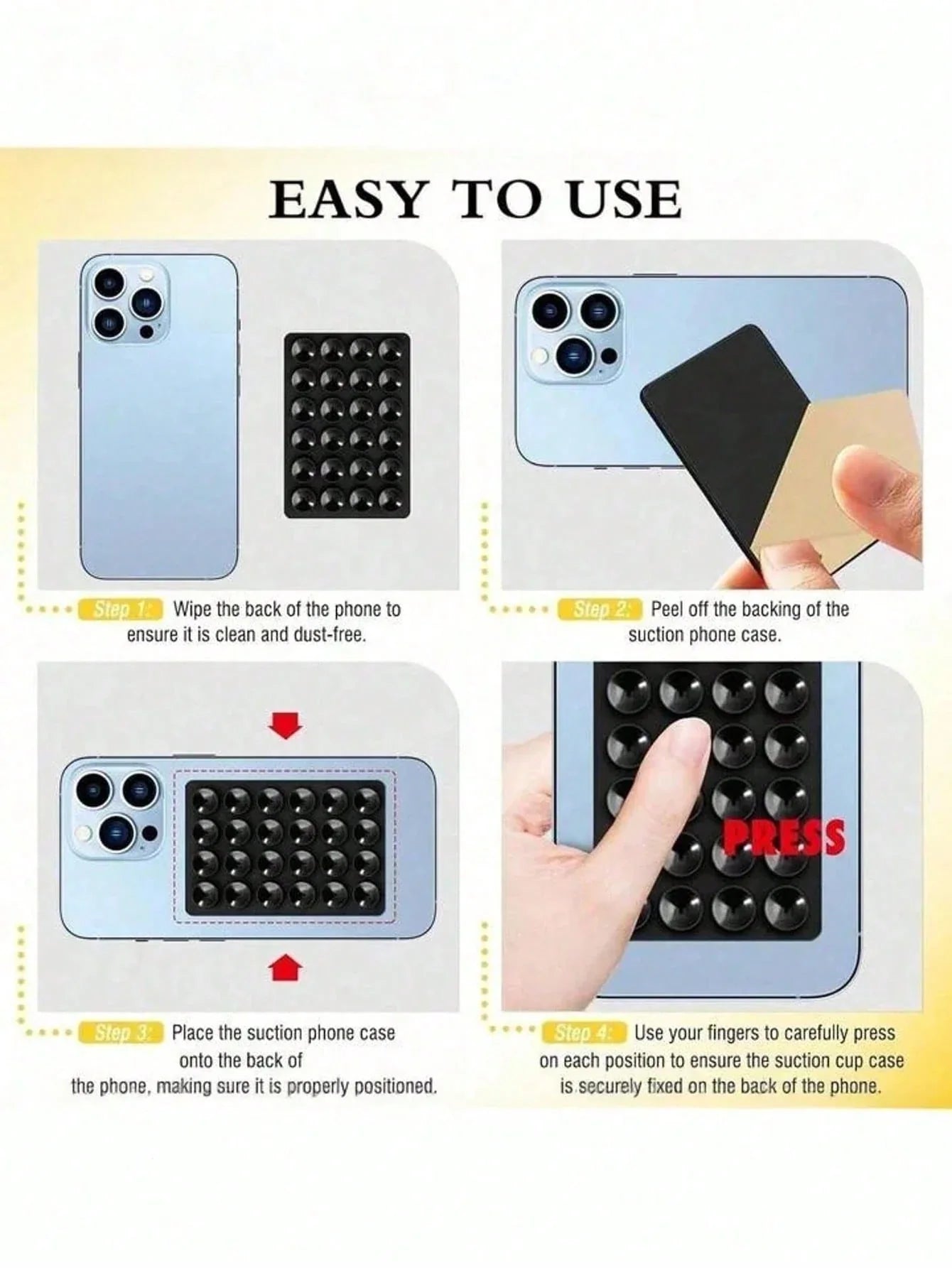 Silicone Suction Phone Grip Mount