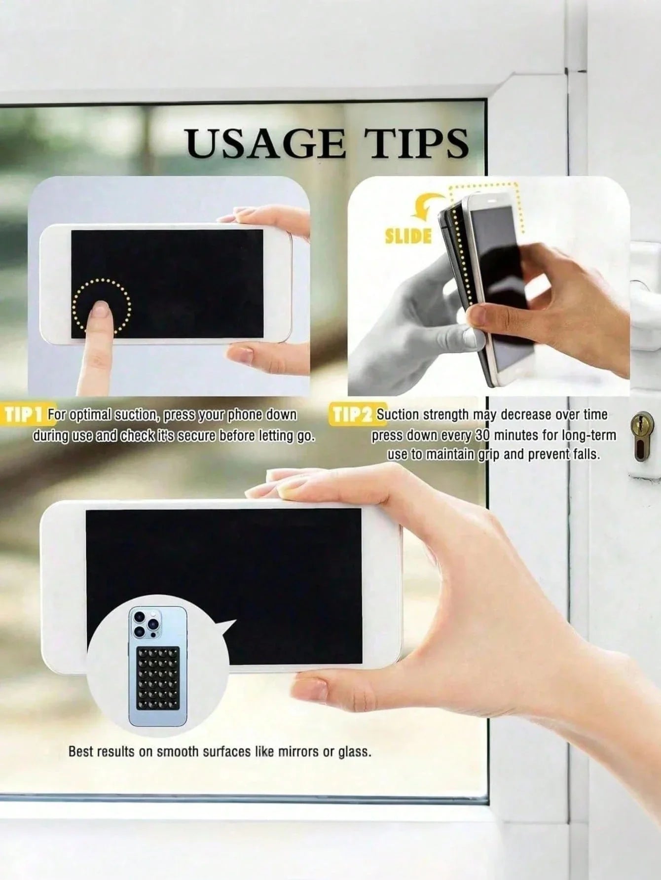 Silicone Suction Phone Grip Mount