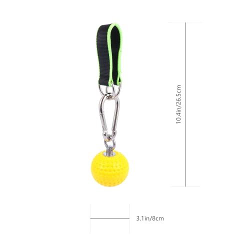 VICASKY Climbing Pull up Ball and Finger Strength Exerciser Wrist Exercise Grip Ball with Hanging Rings for Rock Climbing Training and Hand Strengthening Random Color